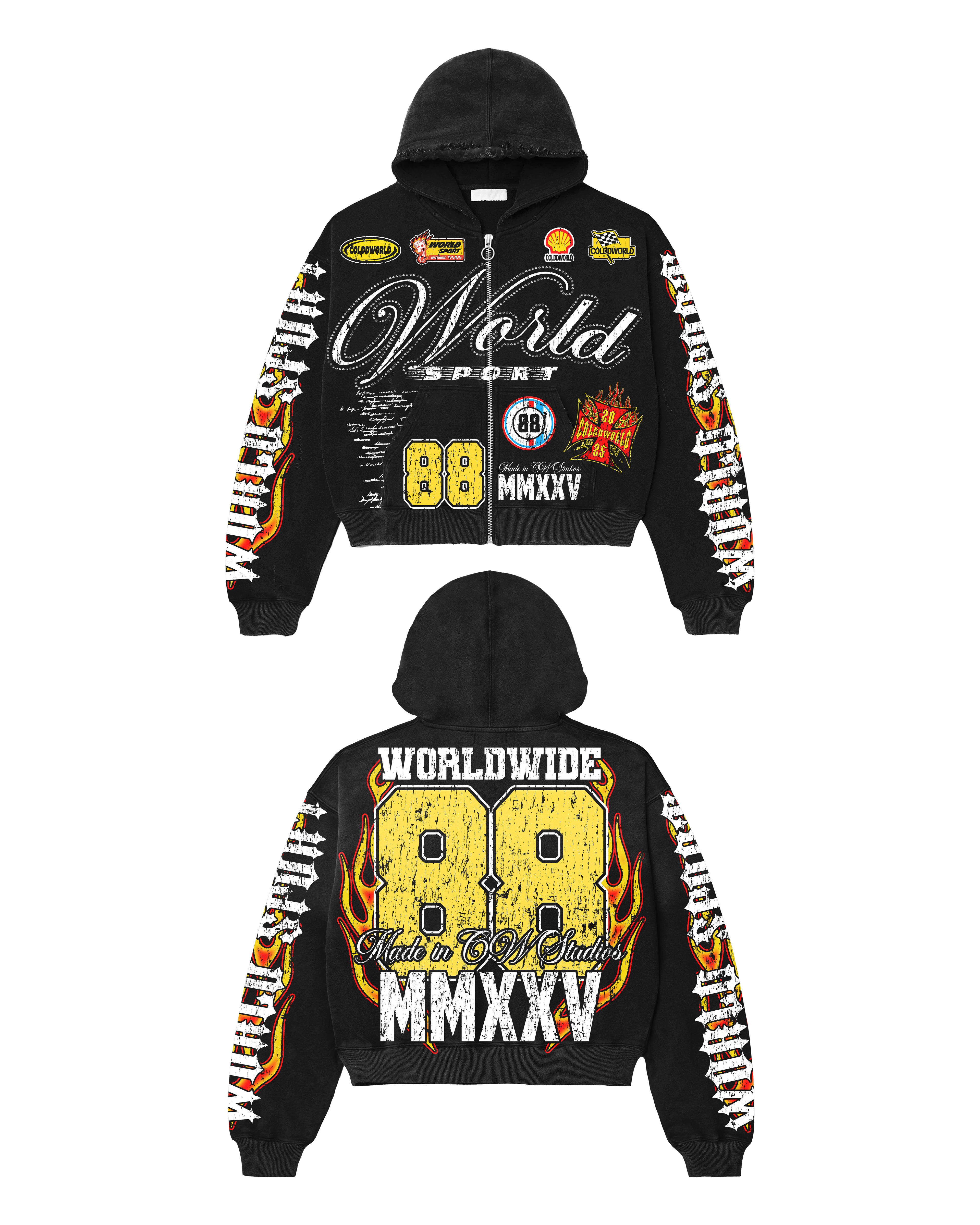 WORLD ZIP UP (cropped)